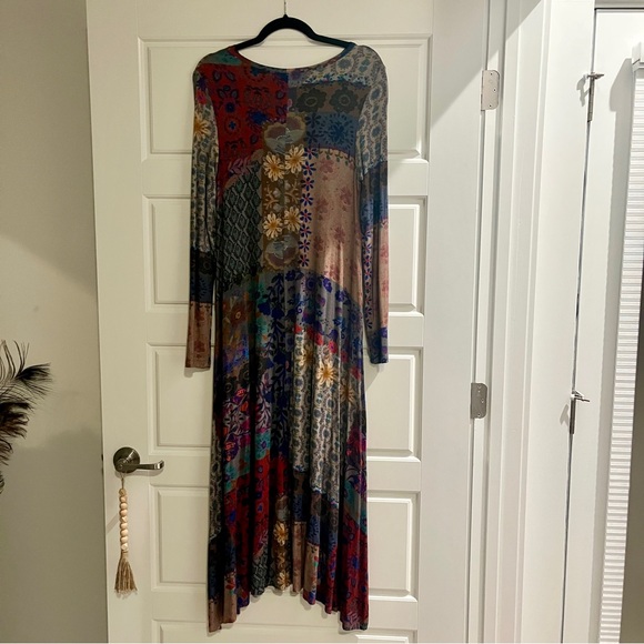 Stevie Knit Maxi Dress - Mandala Borders Patchwork - Small - Picture 5 of 7